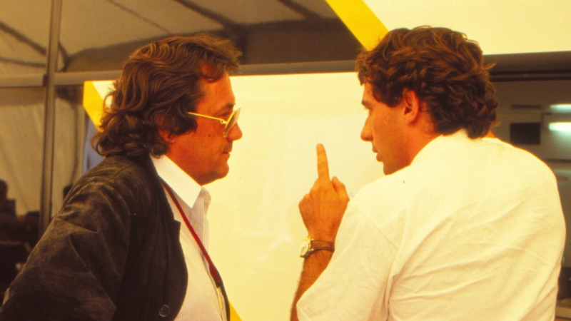 Giancarlo Minardi e Ayrton Senna (Imagem: Minardi/Divulgação)